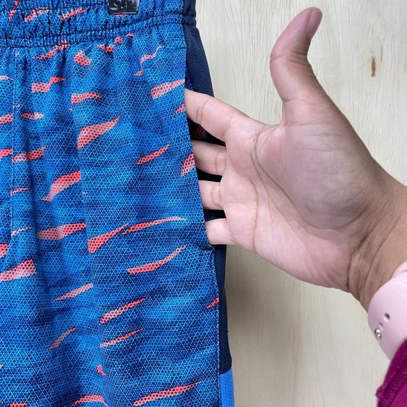 Champion Youth Boys Athletic Shorts Sz M 8-10 Adjustable Waist Pockets Blue - Picture 3 of 8